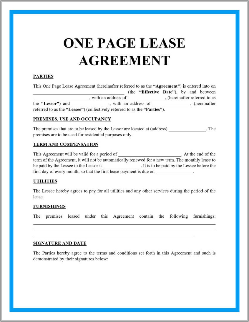 Commercial Property Rental Agreement Template South Africa