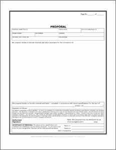 Construction Bid Sheet Template Free