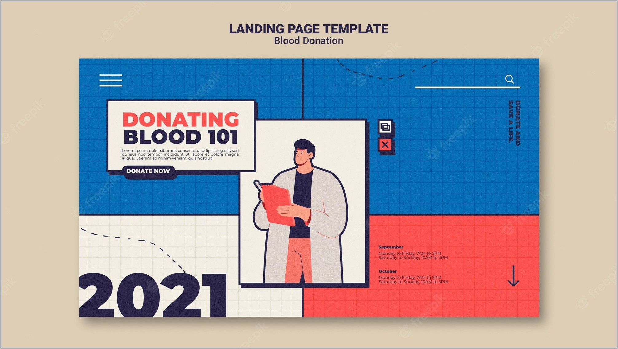Donation Page Template Free