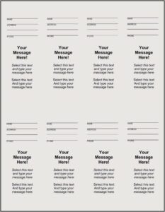 Editable Raffle Ticket Template Free Word