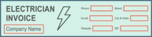 Electrician Invoice Template Free
