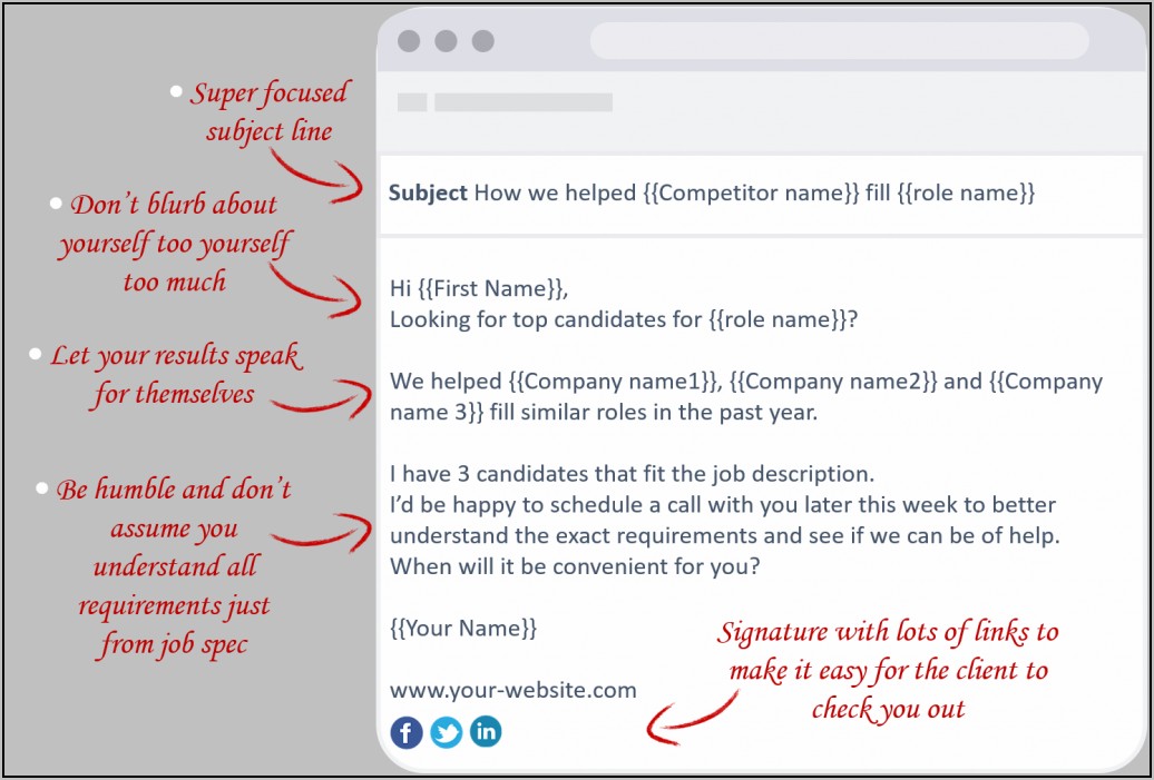 Email Templates For Responding To Recruiters