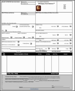 Fillable Invoice Template Word