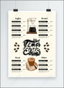 Free Coffee Shop Menu Template