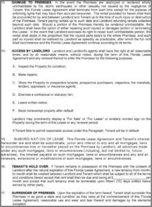 Free Florida Residential Lease Agreement Form Download