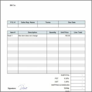 Free Office Invoice Template