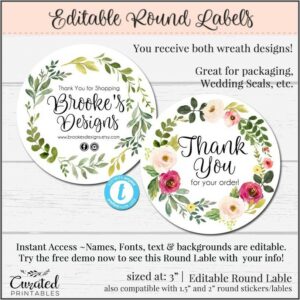 Free Round Label Design Templates