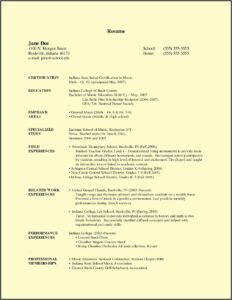 Free Teacher Resume Templates 2020