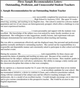 Free Template For Recommendation Letter