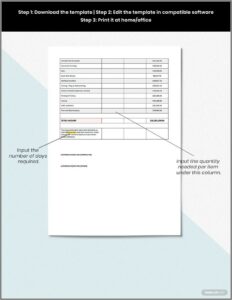 Google Docs Construction Estimate Template
