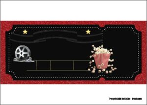 Hollywood Themed Invitation Template