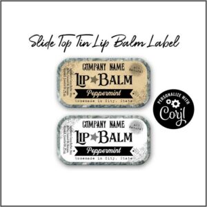 Lip Balm Container Label Template