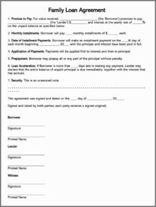 Loan Agreement Template Nz