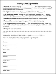 Loan Agreement Template Word