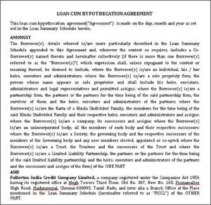 Loan Agreements Template