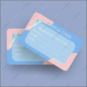 Medical Appointment Card Template