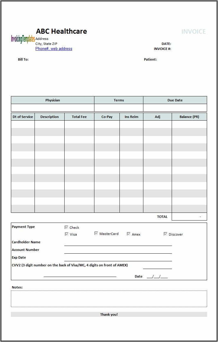 Microsoft Office Invoice Templates Free Download
