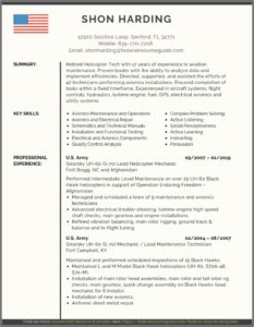 Military Resume Templates Free
