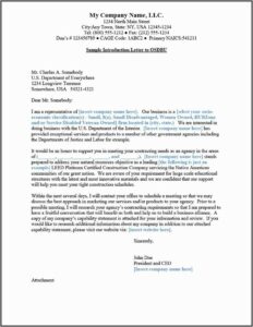 New Business Introduction Letter Template