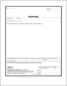 Plumbing Bid Sheet Template Free
