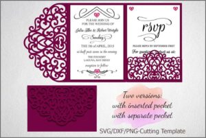 Pocket Fold Invitation Template
