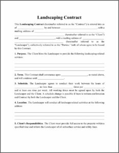 Pool Remodel Contract Template