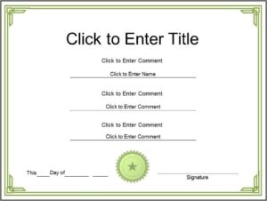 Powerpoint Template Certificate Of Appreciation