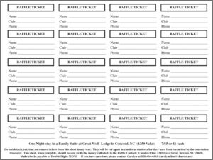 Printable Numbered Ticket Template