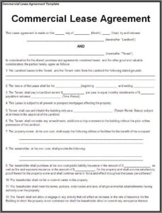 Sample Commercial Lease Agreement Victoria