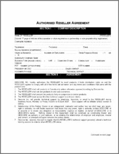 Sole Proprietorship Contract Template