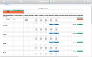 Spreadsheet Template For Invoices