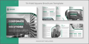 Square Trifold Brochure Template Free