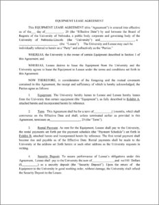 Template Commercial Lease Agreement Ontario