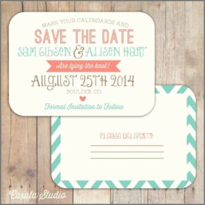 Templates For Save The Date Postcards