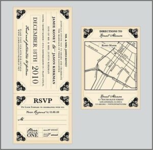 Train Ticket Wedding Invitation Template