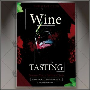 Wine Tasting Fundraiser Flyer Template Free