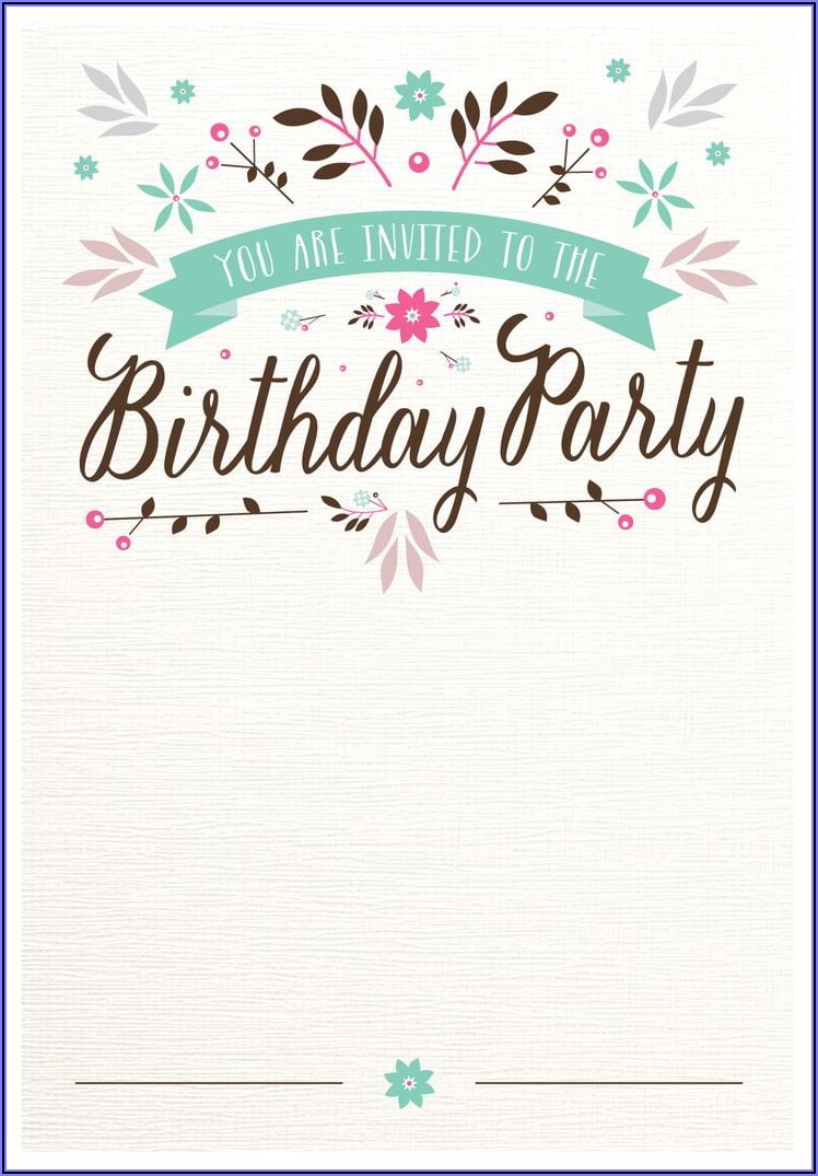 18th Birthday Invitations Templates Free