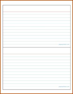 4 By 6 Index Card Template