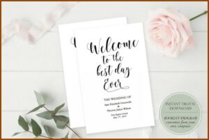 5.5 X 8.5 Booklet Template Word