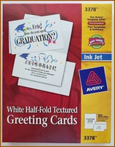 Avery Greeting Card Template 3378