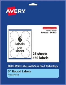 Avery Round Label Template 12 Per Sheet