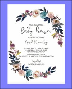 Baby Shower Invitation Template Free