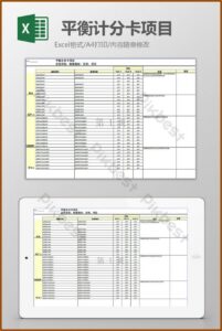 Balanced Scorecard Excel Template Free