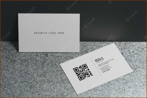 Blank Business Card Template Psd