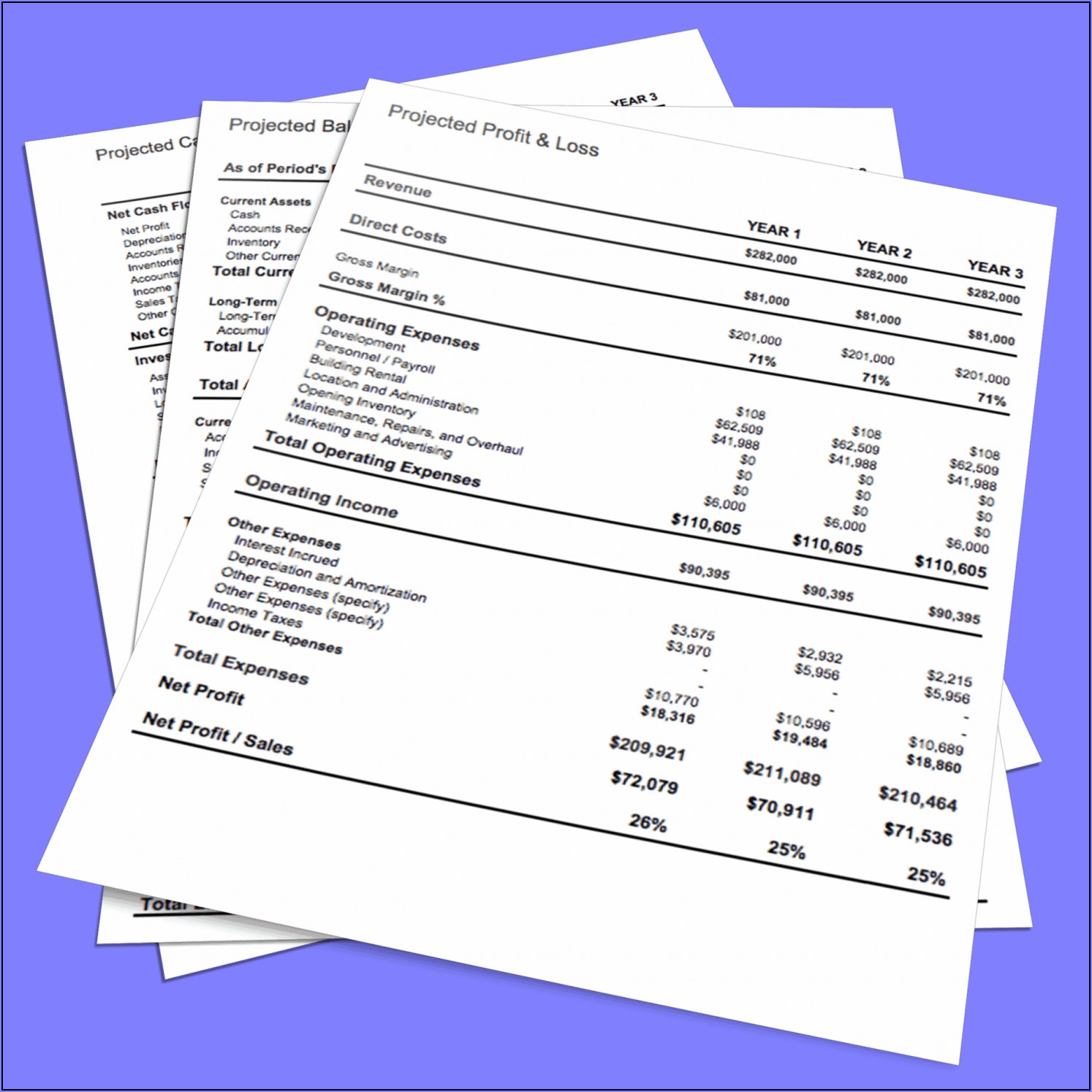 Blank Business Financial Statement Template