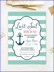 Blank Nautical Invitation Template Free