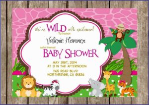 Blank Safari Invitation Template