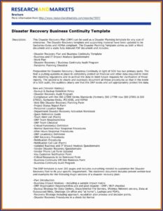 Business Continuity Plan Checklist Template