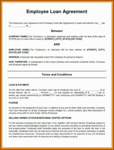 Business Loan Document Template