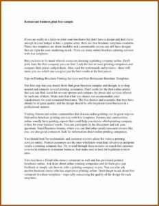 Business Plan Examples Cafe